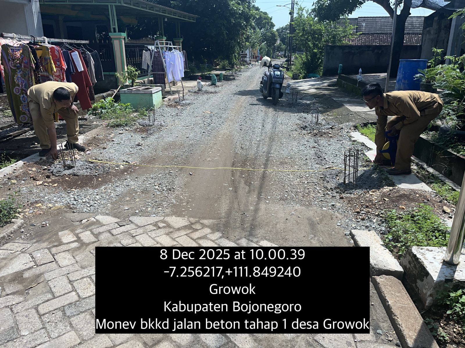 Monitoring BKKD di Desa Growok Kecamatan Dander