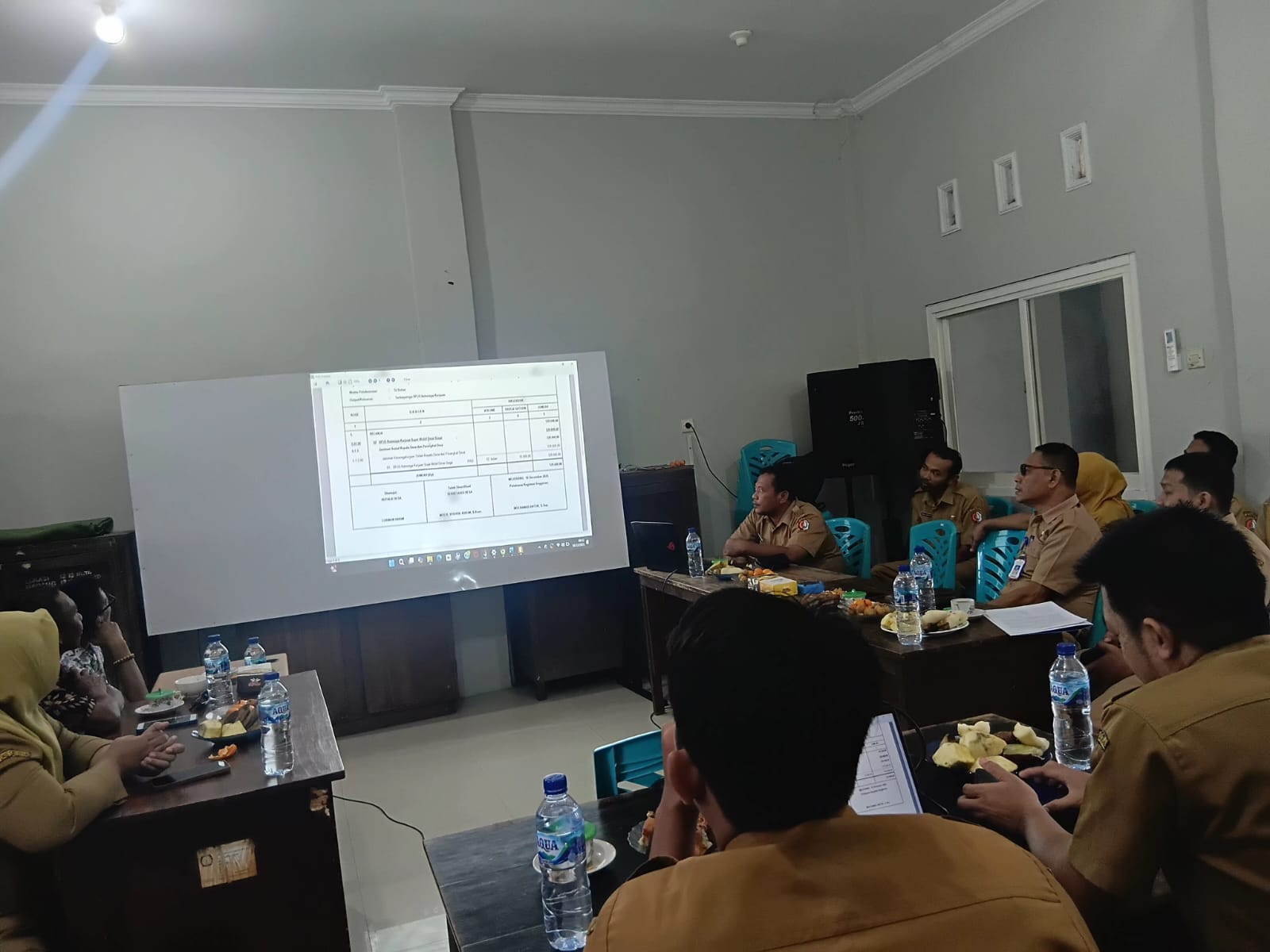 Rapat Evaluasi Raperdes Ds.Mojoranu Kec.Dander. Raperdes tentang APBDes 2026.