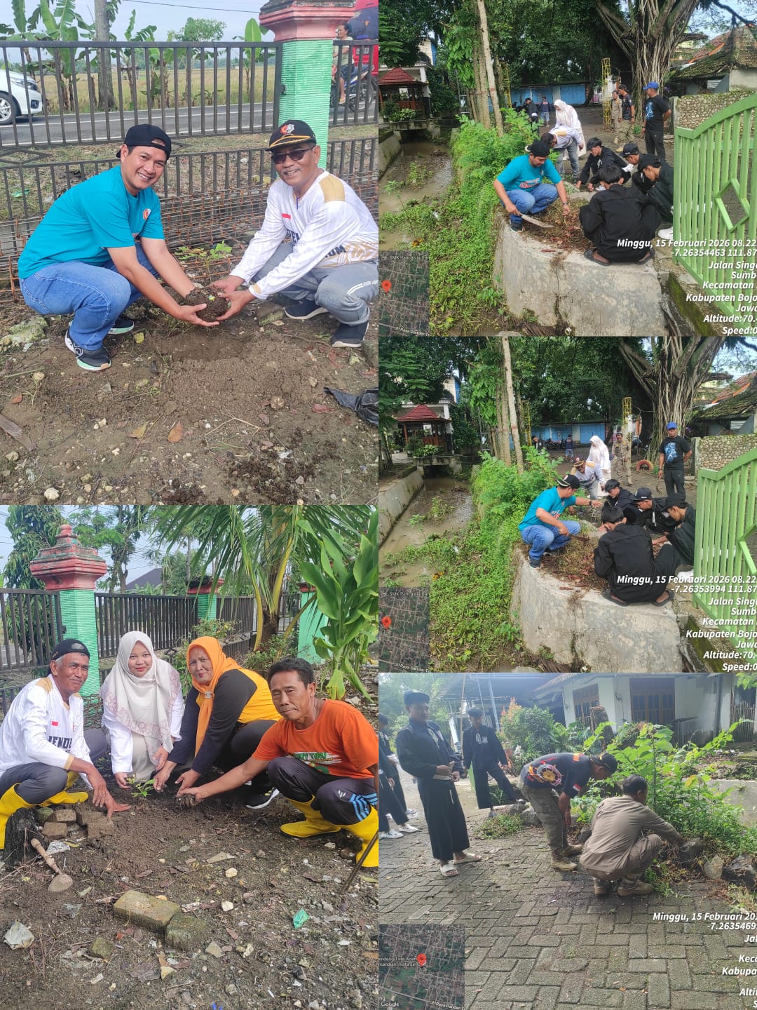 Kegiatan kerja Bhakti Serentak di Kecamatan Dander.