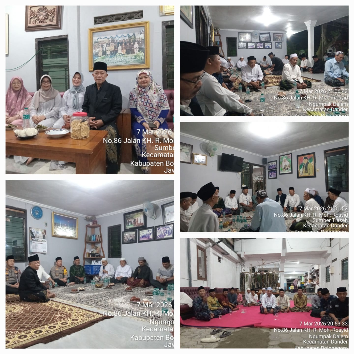 Acara Kirim Doa' dalam rangka Haul Ibu Hj.Malikah Masyhur.
