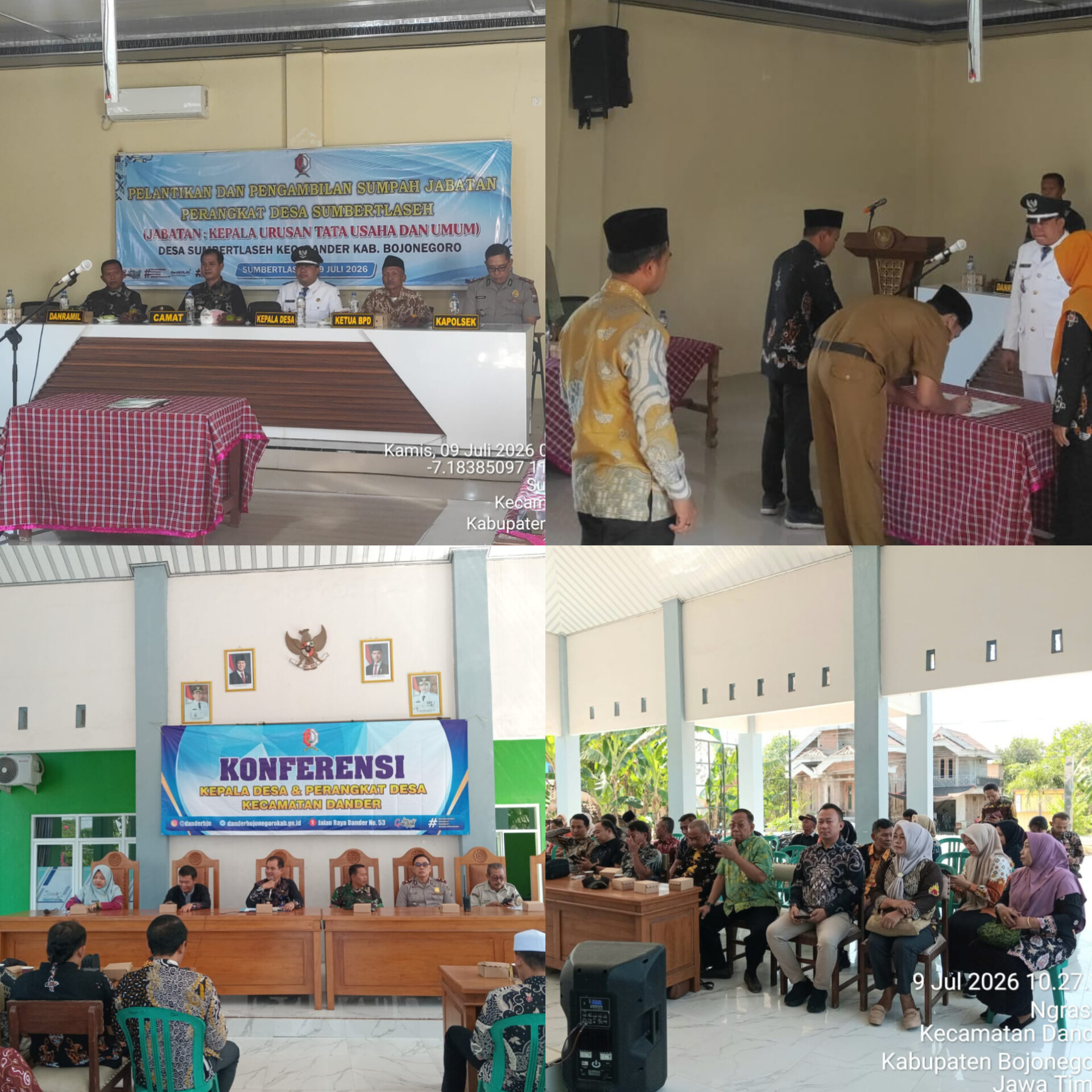 Tingkatkan Mutu Pelayanan Kecamatan Dander Gelar Dua Agenda Strategis