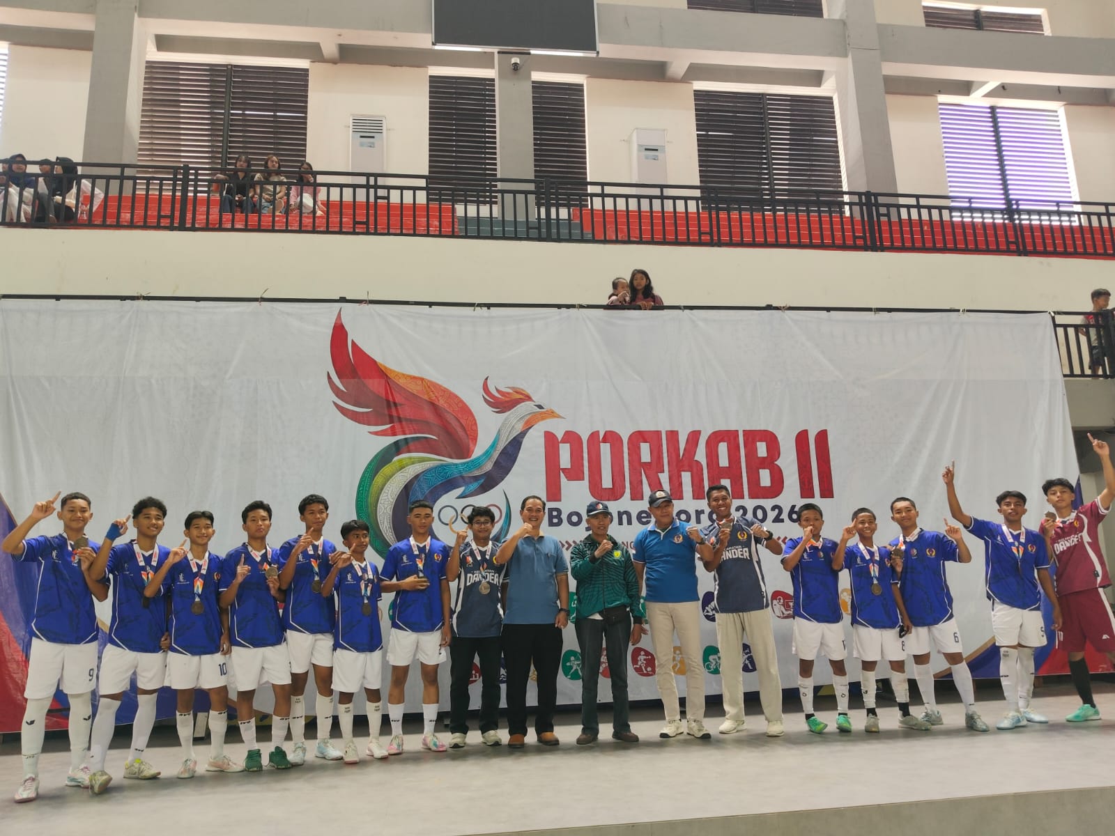 Dander Juara! Tim Futsal Kecamatan Dander Raih Emas Porkab Bojonegoro 2026