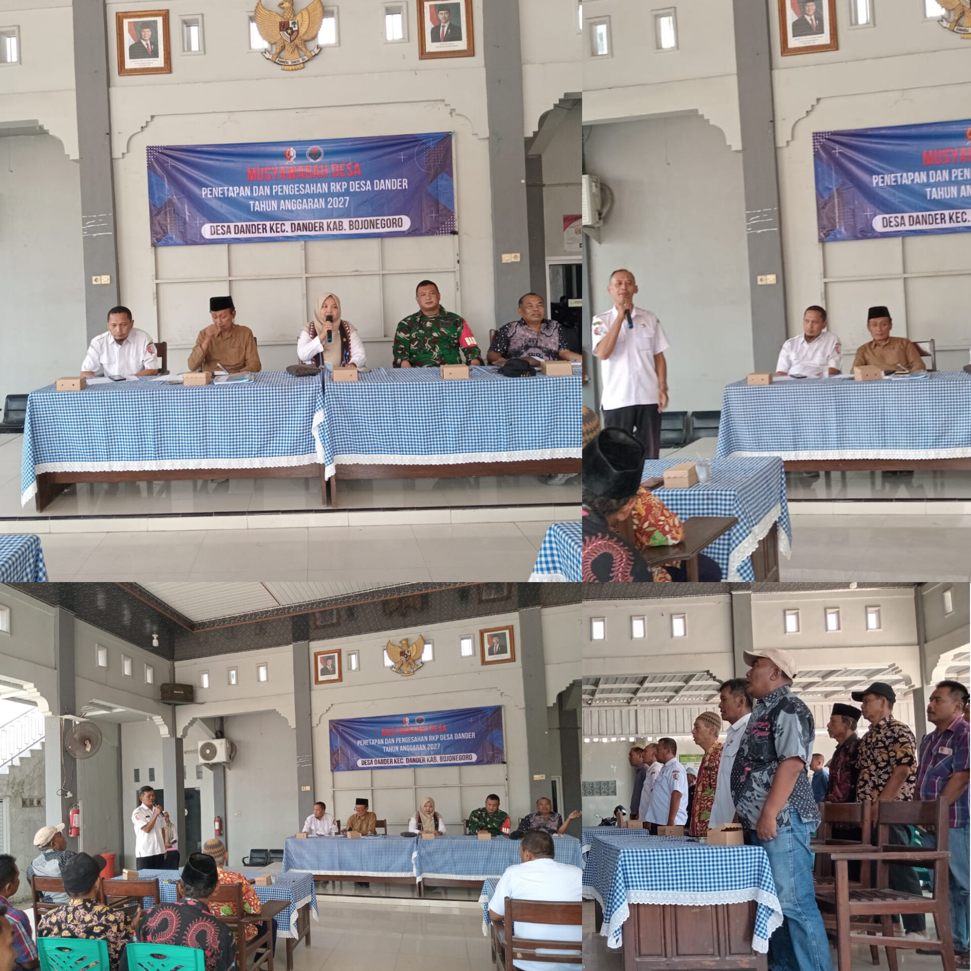 Kawal Pembangunan 2027 16 Desa se-Kecamatan Dander Rampungkan Musdes RKPDes secara Maraton