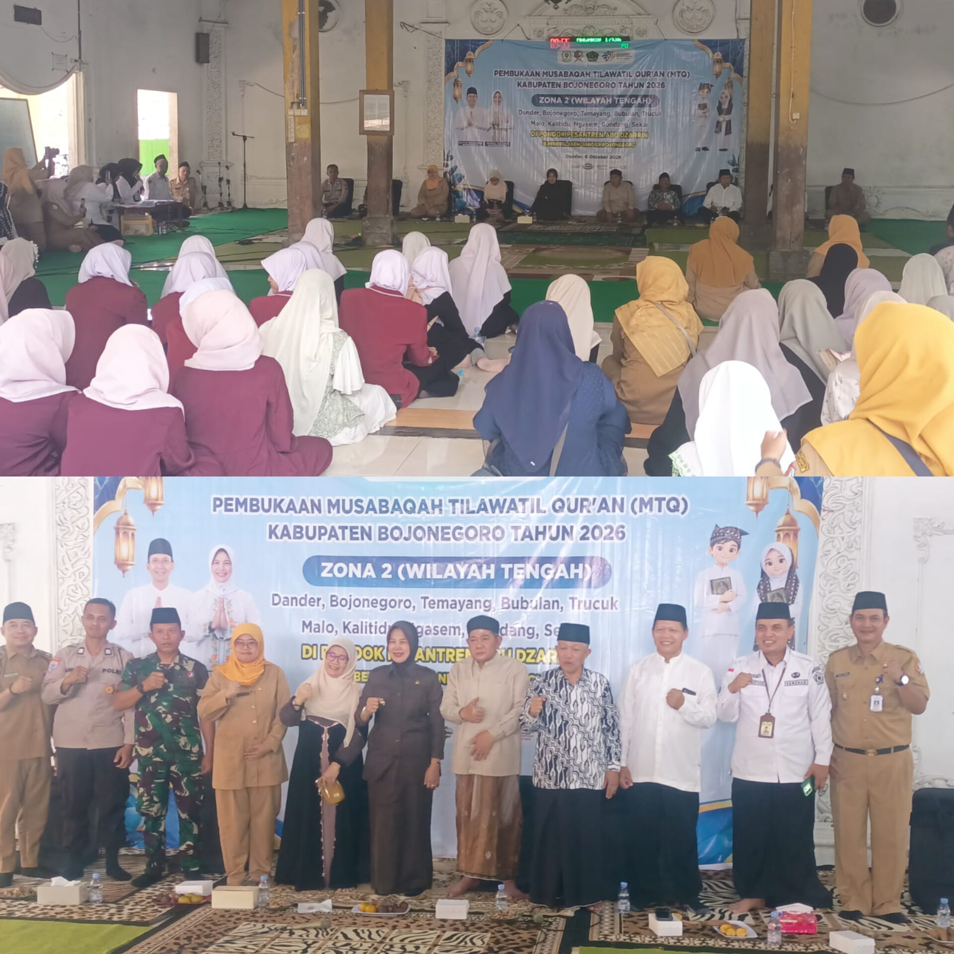 Wakil Bupati Bojonegoro Hj. Nurul Azizah Buka Lomba MTQ Tingkat Kabupaten Zona 2 di Dander