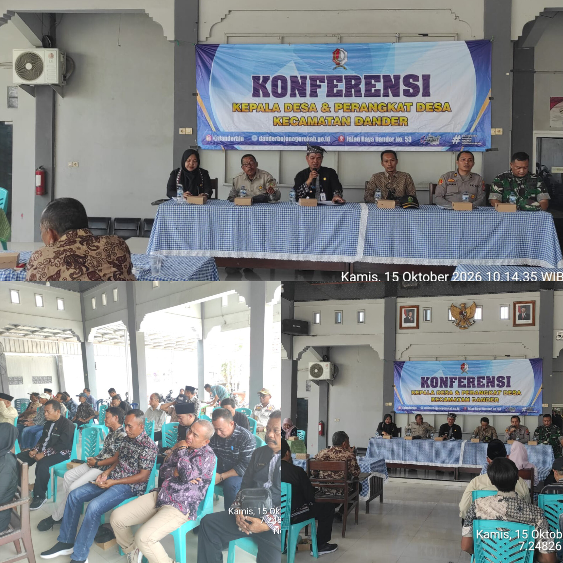 Perkuat Sinergi dan Koordinasi Kecamatan Dander Gelar Konferensi Kepala Desa di Balai Desa Dander