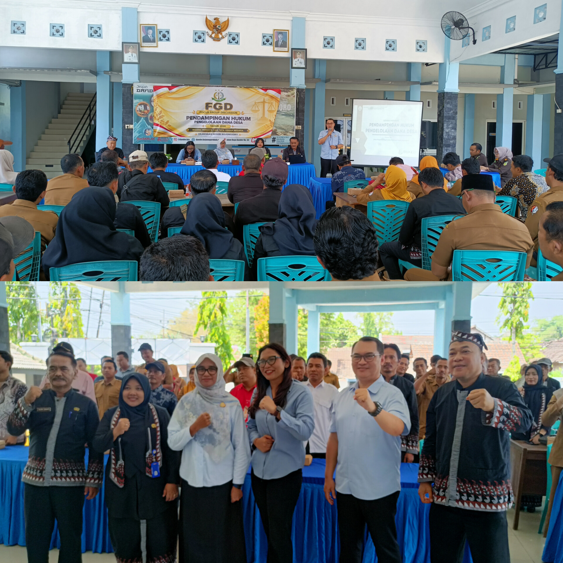 Kecamatan Dander menggelar FGD Pendampingan Hukum Pengelolaan dan Penggunaan Dana Desa Tahun 2026