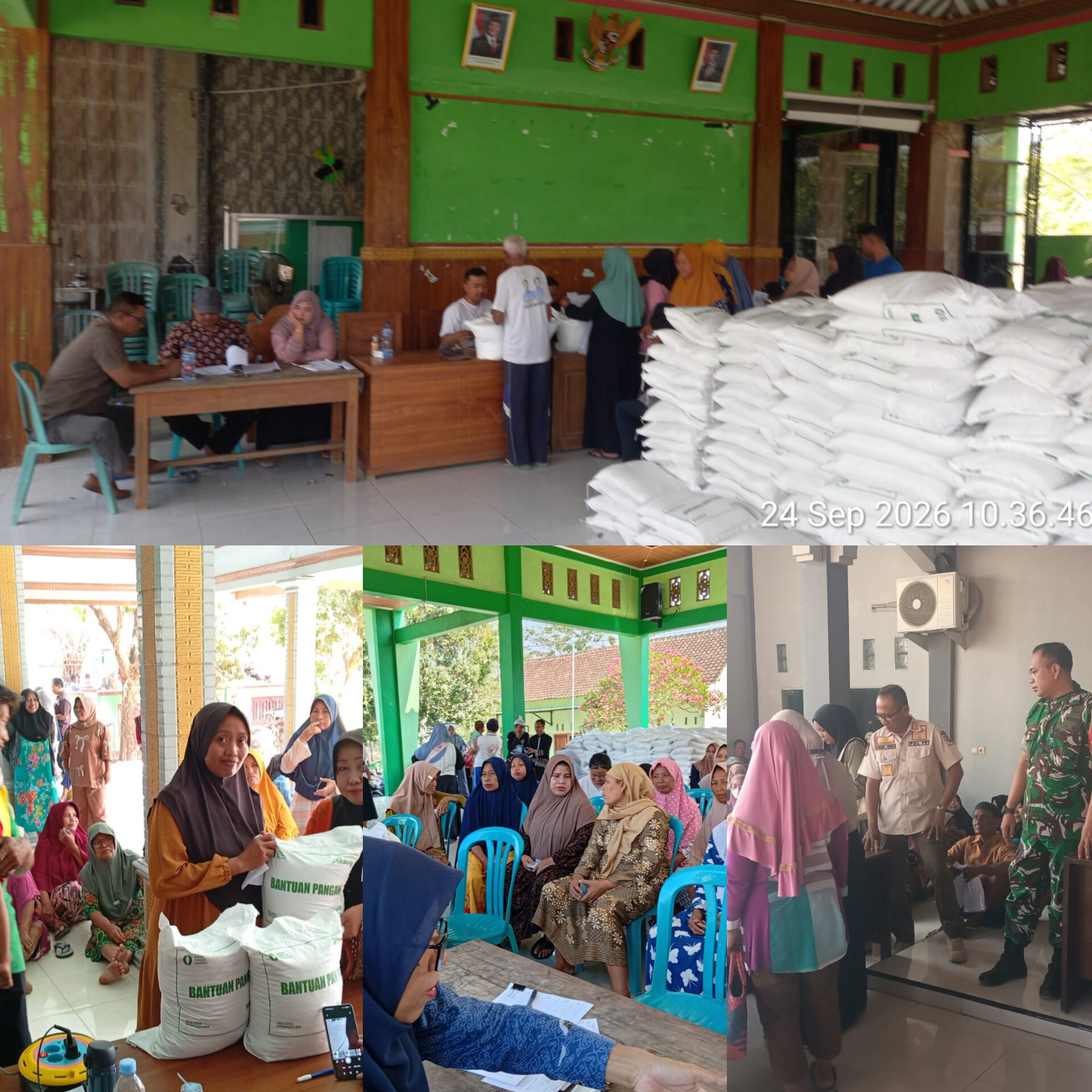 Hari Ini BULOG Salurkan Serentak 486 Ton Beras Bantuan Pangan di 16 Desa Kecamatan Dander